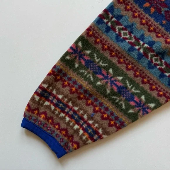 Polo Ralph Lauren Girls Fair Isle Brushed Fleece Pullover - Size M (8-10) - Picture 13 of 16